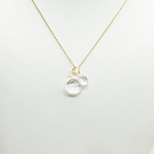 April Birthstone Gold Necklace