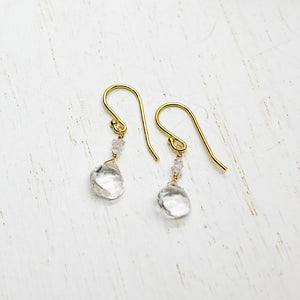April Raindrop Gold  Earrings
