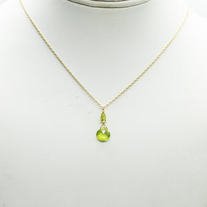 August Raindrop Gold Necklace