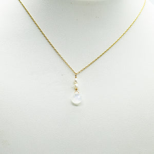 June Raindrop Gold Necklace