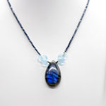 Labradorite & Blue Topaz Pendant Necklace