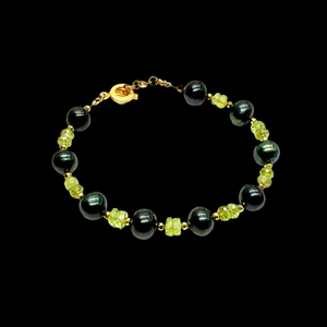 Peridot & Pearl Bracelet
