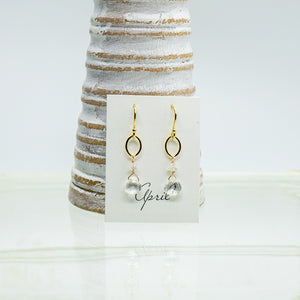 April Birthstone Gold Earrings