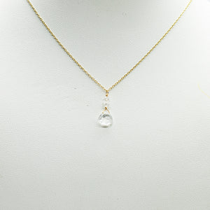April Raindrop Gold Necklace
