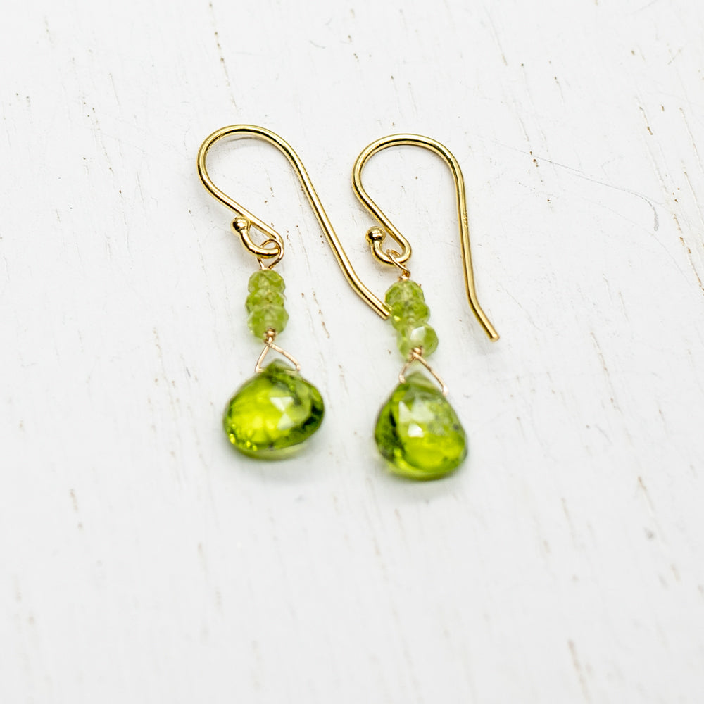 August Raindrop Gold Earrings