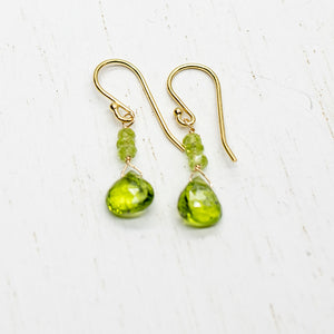 August Raindrop Gold Earrings