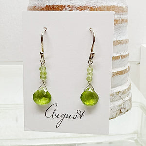August Raindrop Silver Earrings