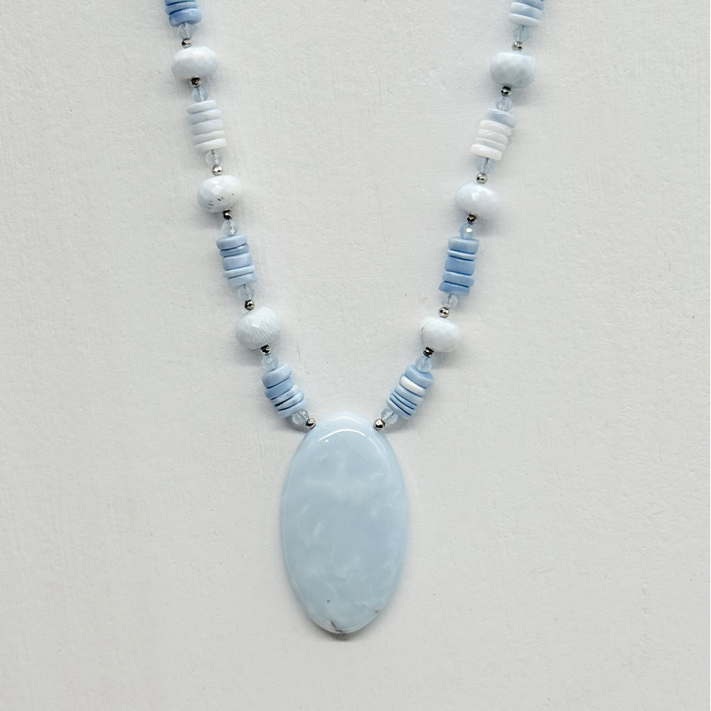 Botswana Agate Pendant Necklace