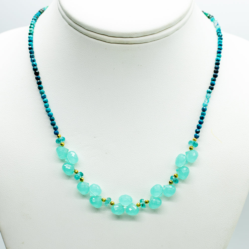 Chalcedony & Chrysocolla Necklace