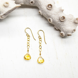 
                
                    Load image into Gallery viewer, Citrine Regal Earrings
                
            