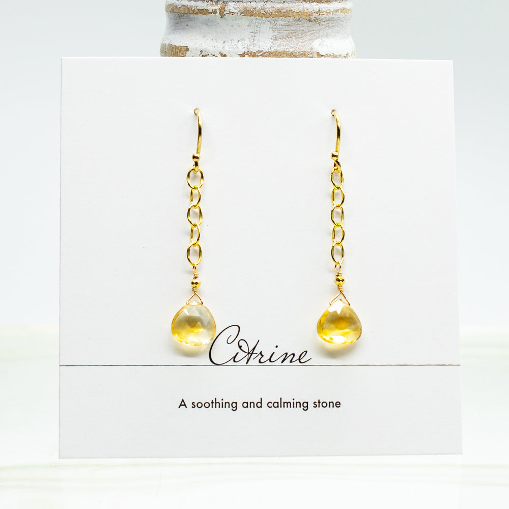 
                
                    Load image into Gallery viewer, Citrine Regal Earrings
                
            