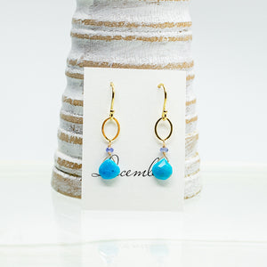
                
                    Load image into Gallery viewer, December Birthstone Gold Earrings
                
            