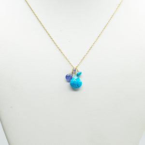 December Birthstone Gold Necklace