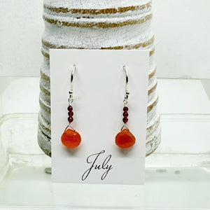 July Raindrop Silver Earrings