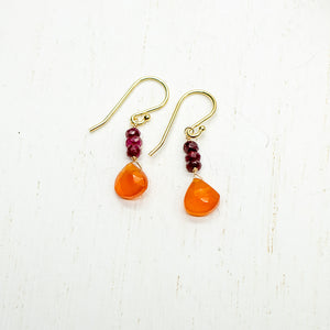 
                
                    Load image into Gallery viewer, July Raindrop Gold Earrings
                
            