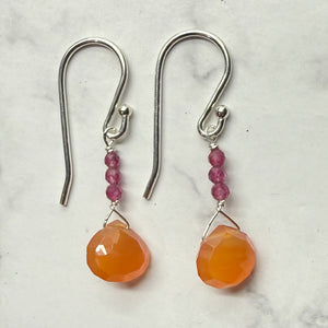 July Raindrop Silver Earrings