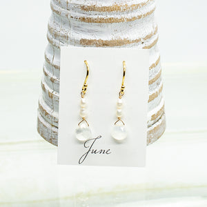 June Raindrop Gold Earrings