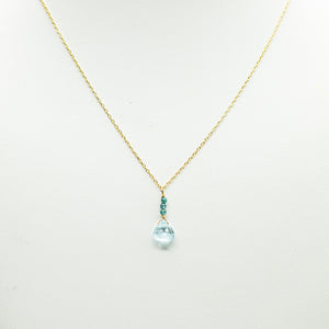 March Raindrop Gold Necklace