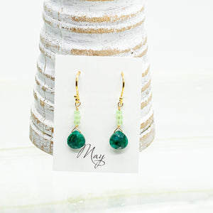 
                
                    Load image into Gallery viewer, May Raindrop Gold Earrings
                
            