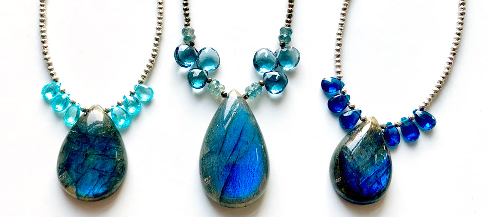 One-of-a-kind Labradorite Pendant Necklaces