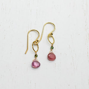 
                
                    Load image into Gallery viewer, October Birthstone Gold Earrings
                
            