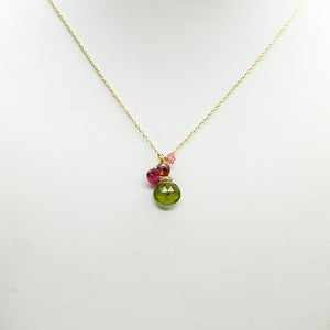 October Birthstone Gold Necklace