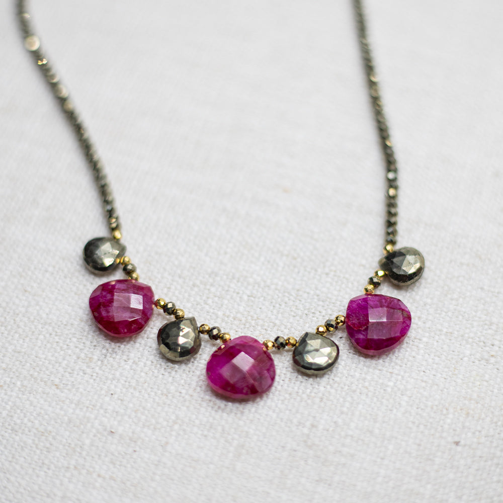 Ruby Quarter Ruffle Necklace – Susan Roberts Jewelry