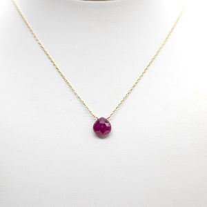 Ruby Heart Necklace