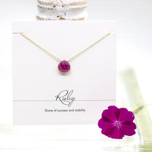 Ruby Heart Necklace