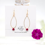 Ruby Linden Gold Earrings