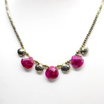 Ruby Quarter Ruffle Necklace