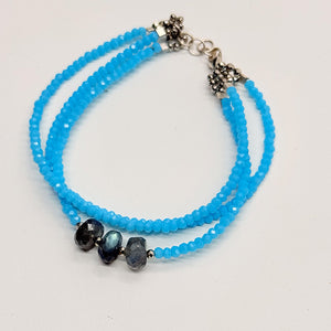 Labradorite & Chalcedony Bracelet