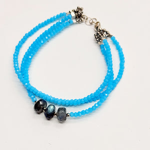 Labradorite & Chalcedony Bracelet