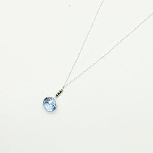 Purple Topaz Raindrop Necklace