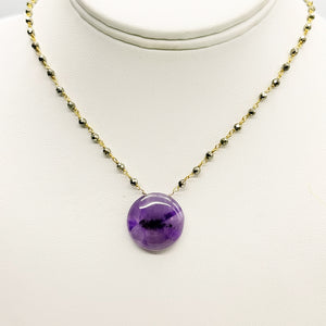 Amethyst Waterfall Silver Necklace