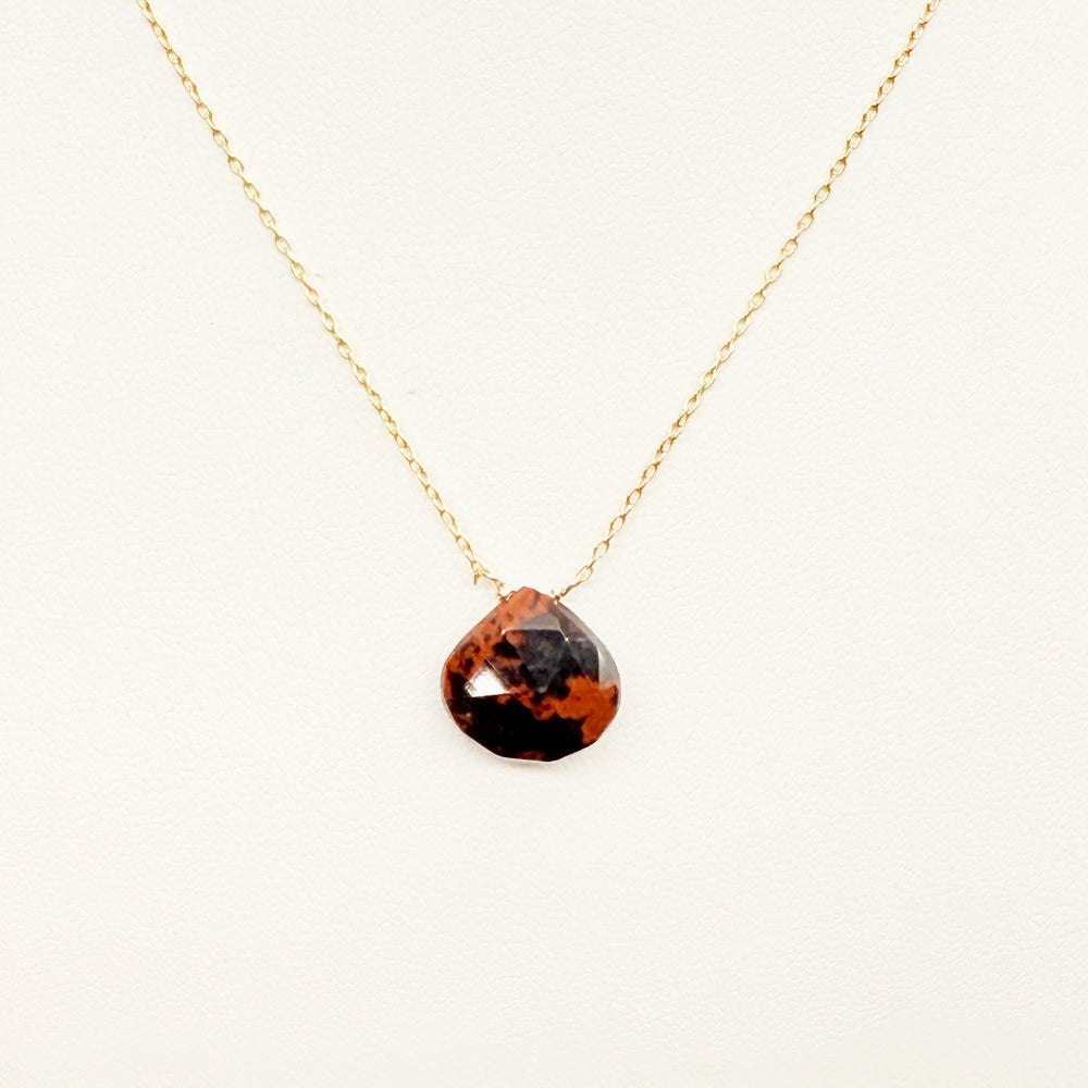 Onyx Heart Necklace