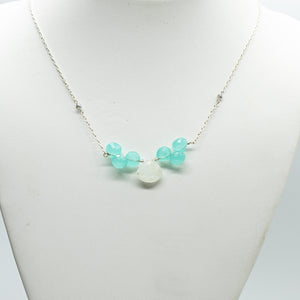 Chalcedony & Moonstone Cloud Necklace