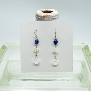 
                
                    Load image into Gallery viewer, Moonstone &amp;amp; Kyanite Earrings
                
            