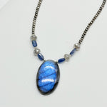 Labradorite & Kyanite Pendant Necklace