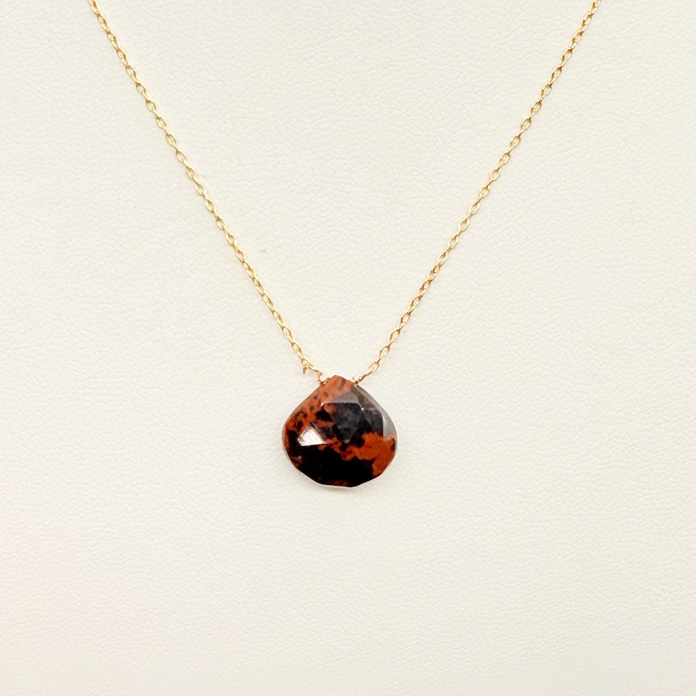 Onyx Heart Necklace