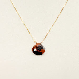 Onyx Heart Necklace