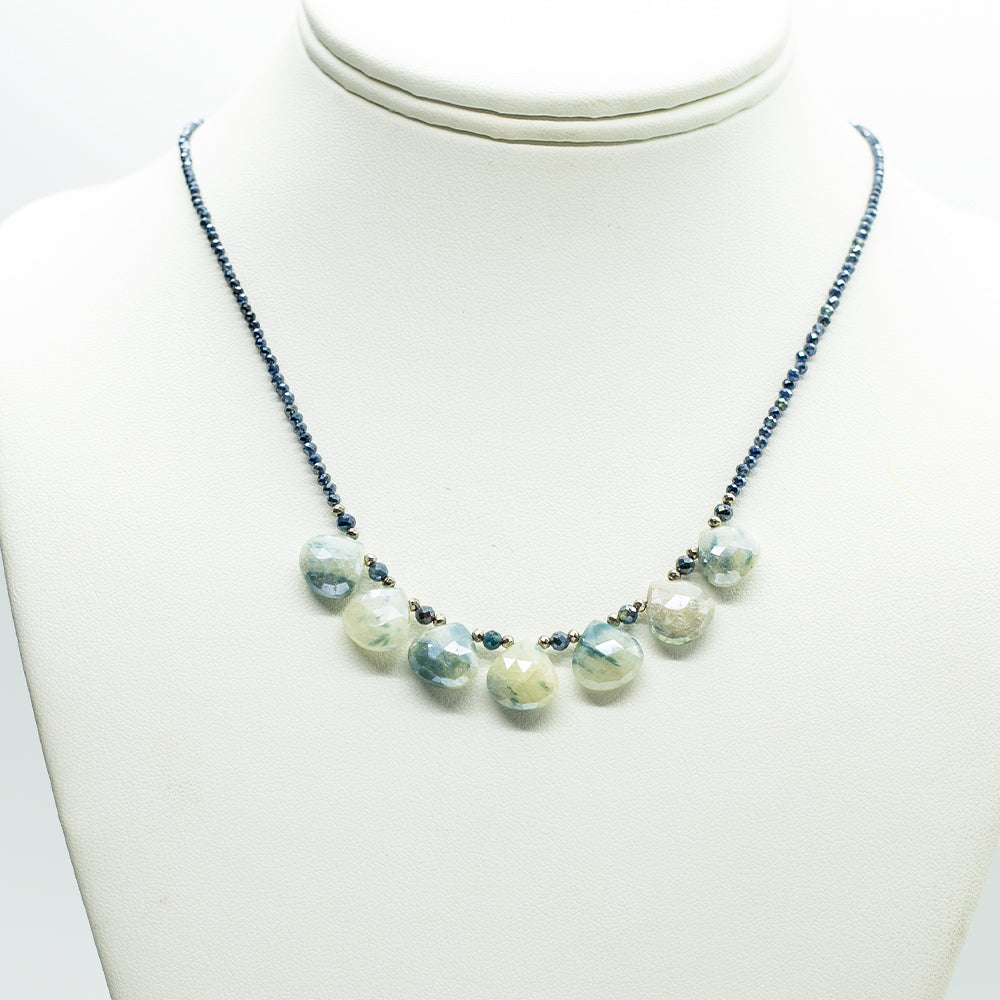 Silverite Quarter Ruffle Necklace