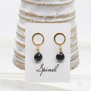 Spinel Luna Gold Earrings