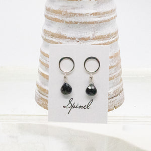 Spinel Luna Silver Earrings