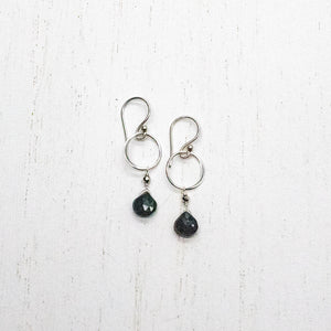 
                
                    Load image into Gallery viewer, Spinel Ring Silver Earrings
                
            