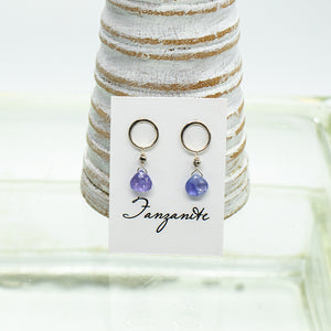 Tanzanite Luna Gold Earrings