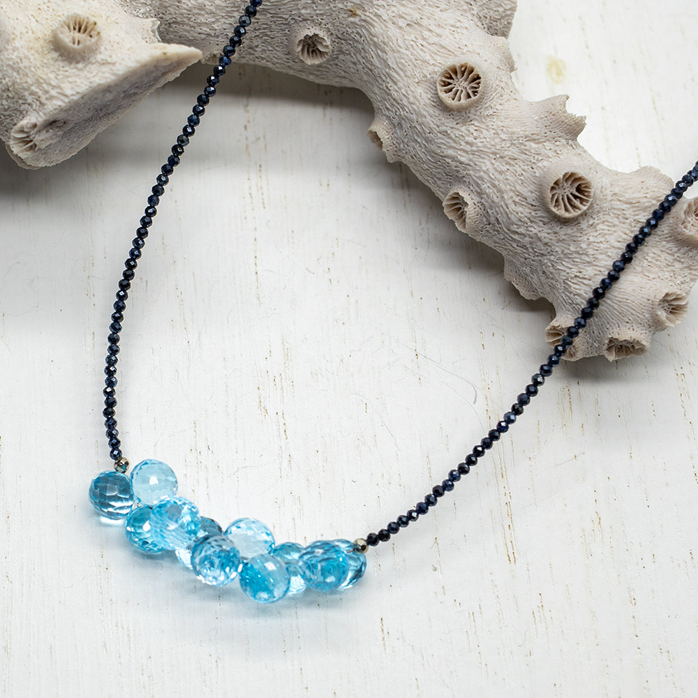 Topaz Cluster Necklace