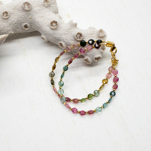 Tourmaline Coin Bracelet