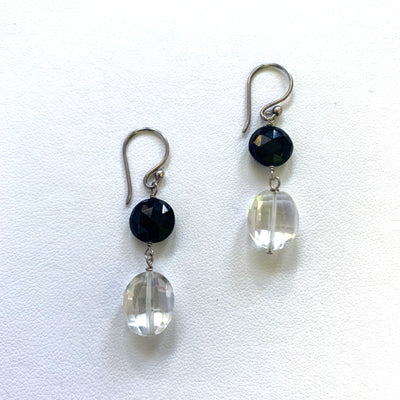 
                
                    Load image into Gallery viewer, Quartz &amp;amp; Spinel Earrings
                
            