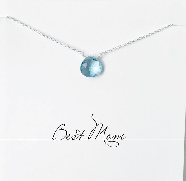 Best Mom Chalcedony Necklace